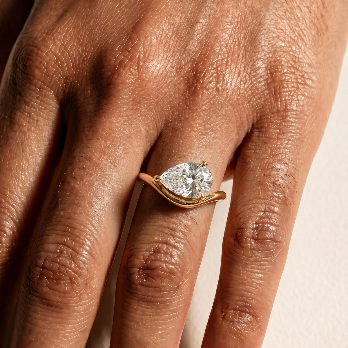 Pear Diamond Ring