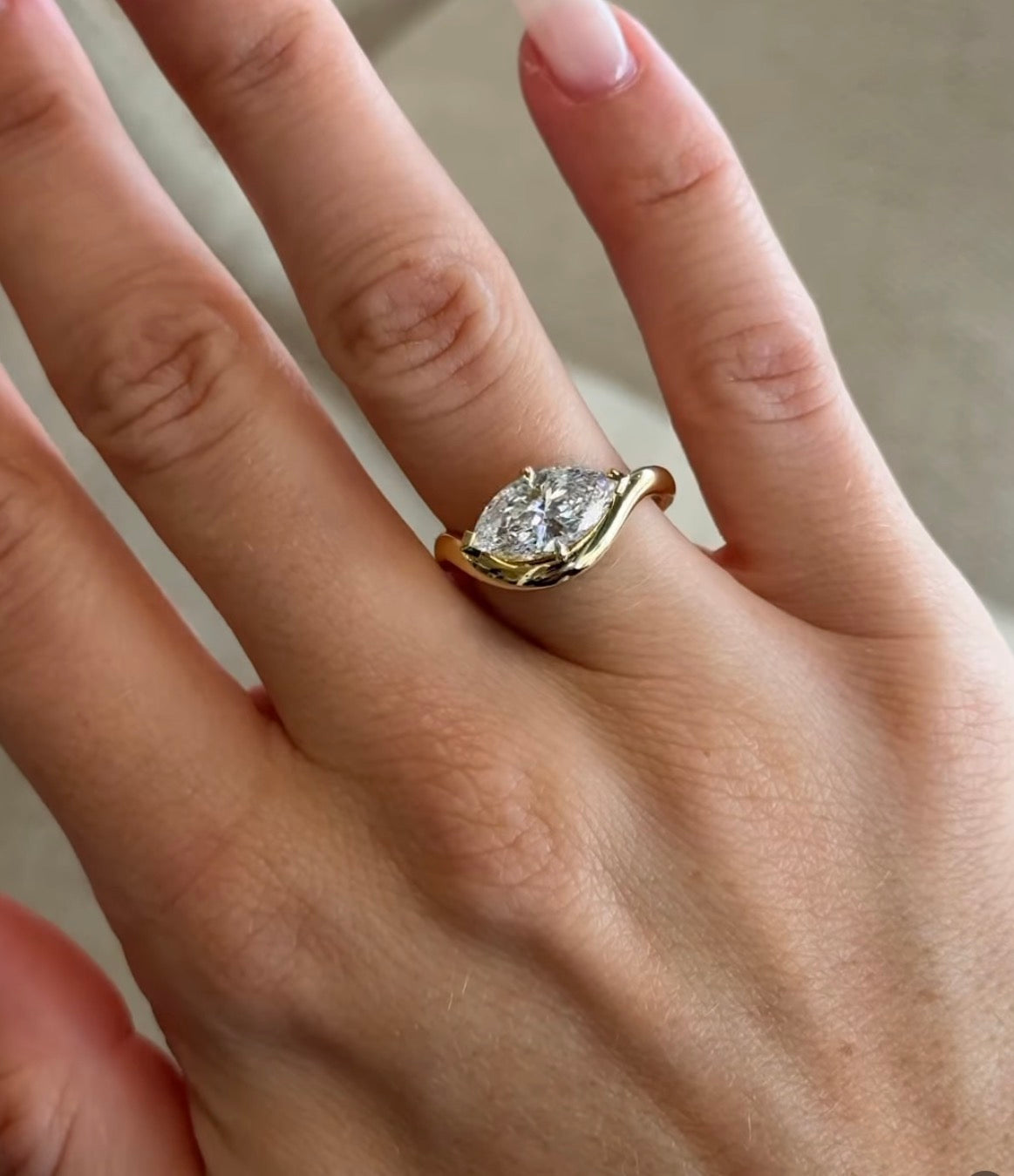 Pear Engagement Ring